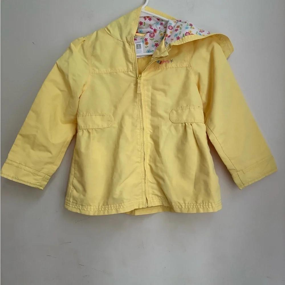 CARTERS TODDLER RAIN JACKET SIZE L YELLOW